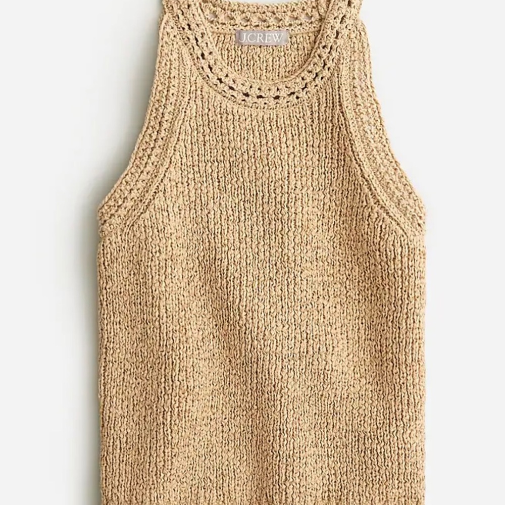 JCrew high neck Pointelle Sweater Tank